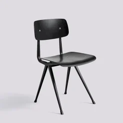 Chaise Result en bois de chêne - Noir - HAY