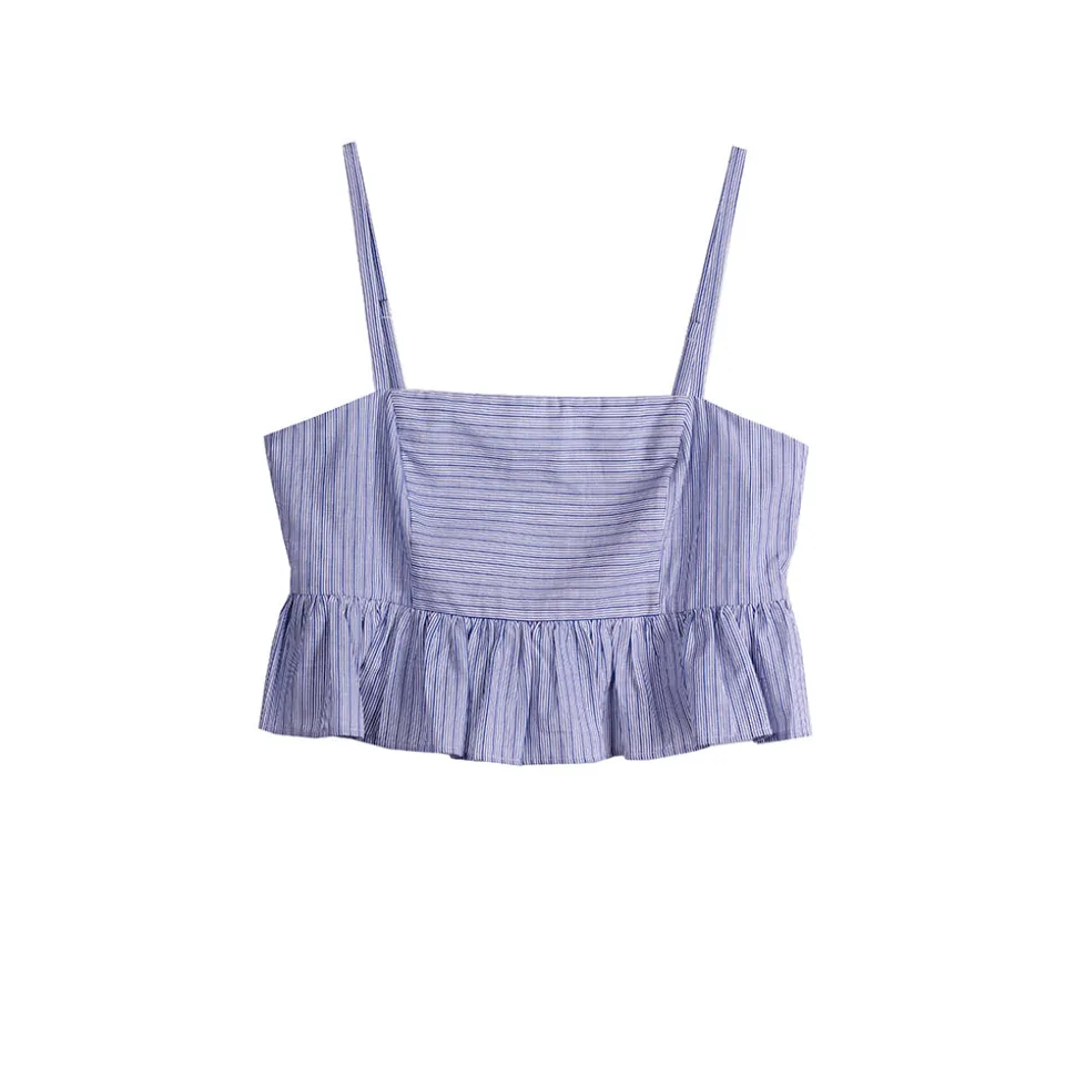 Ciao Lucia - Blouse Tuva - Bleu à rayures