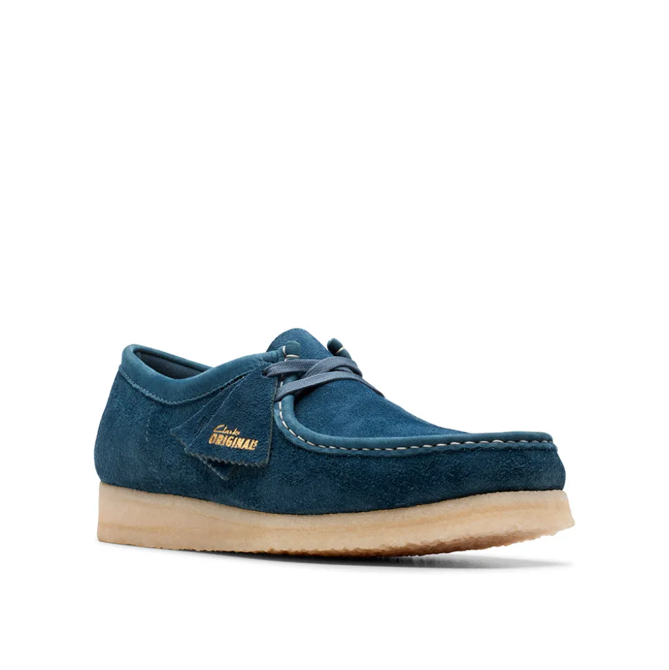 Clarks - Wallabee - Bleu