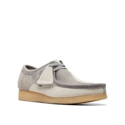 Clarks - Wallabee - Gris/Blanc