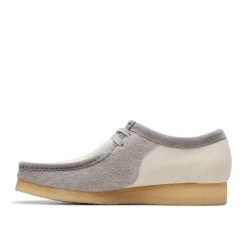Clarks - Wallabee - Gris/Blanc