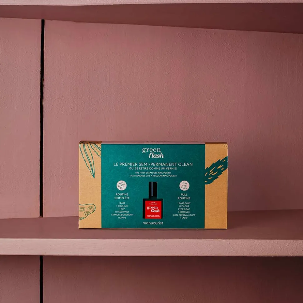 Coffret Green Flash Poppy Red 24W - Manucurist
