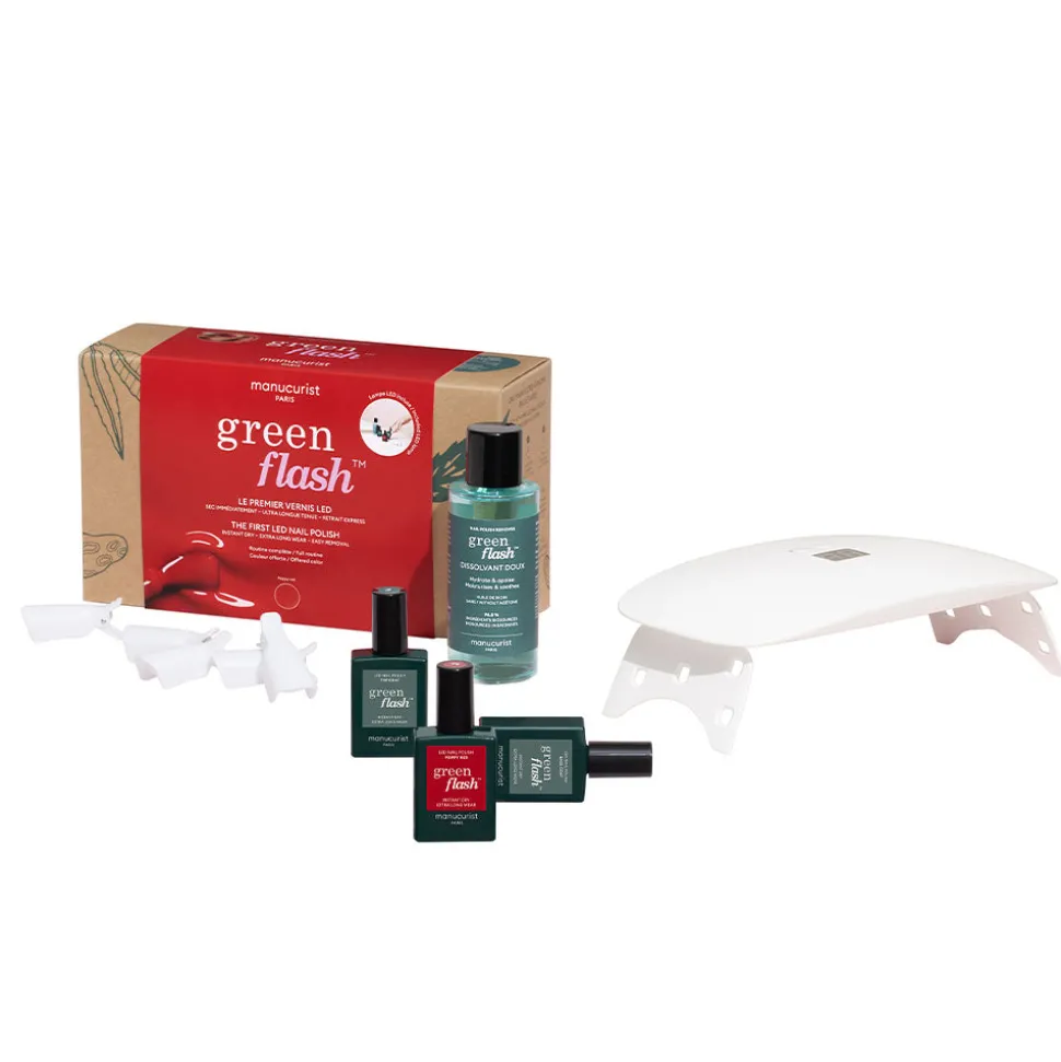 Coffret Green Flash Poppy Red 24W - Manucurist