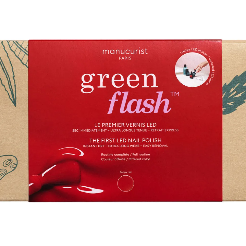 Coffret Green Flash Poppy Red 24W - Manucurist
