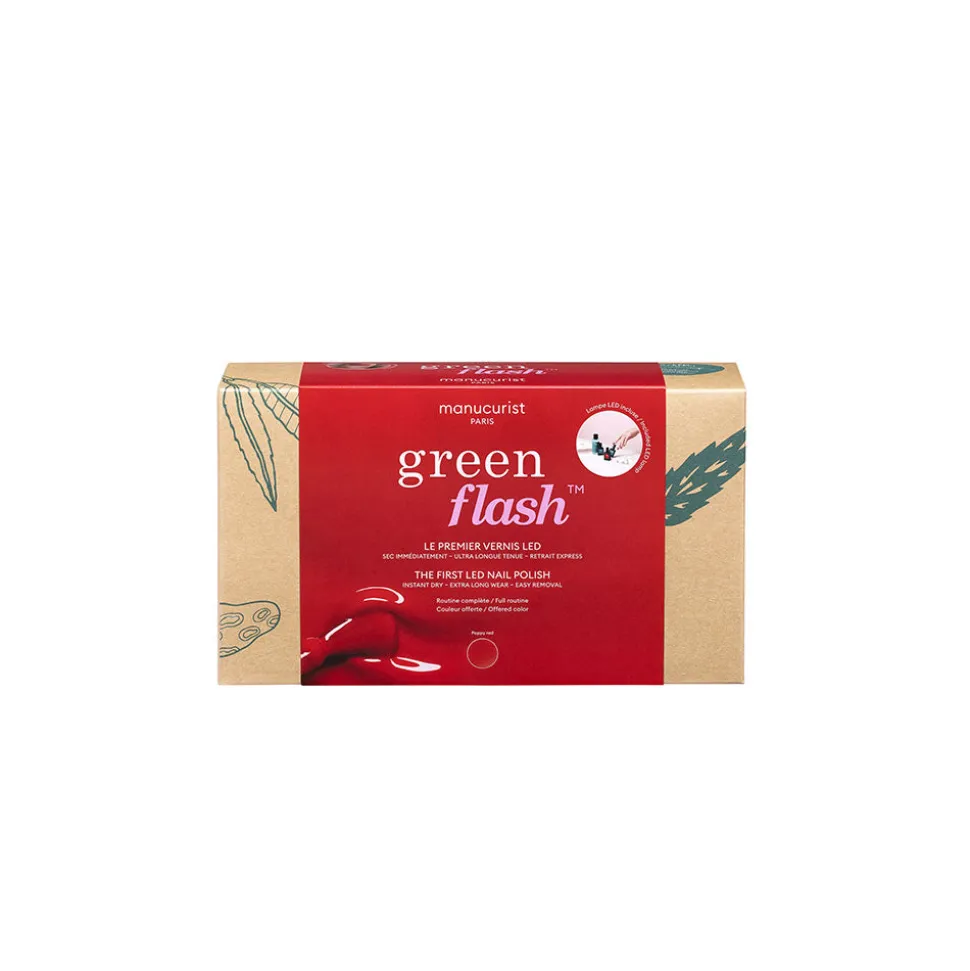 Coffret Green Flash Poppy Red 24W - Manucurist