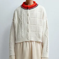 Cordera - Cardigan - Blanc