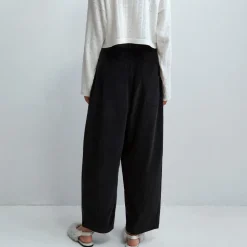 Cordera - Pantalon Velours Baggy - Noir