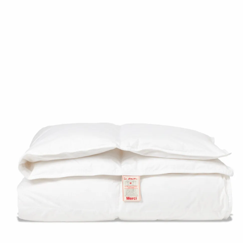 Couette en duvet naturel et plumettes - Blanc
