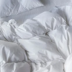 Couette en duvet naturel et plumettes - Blanc
