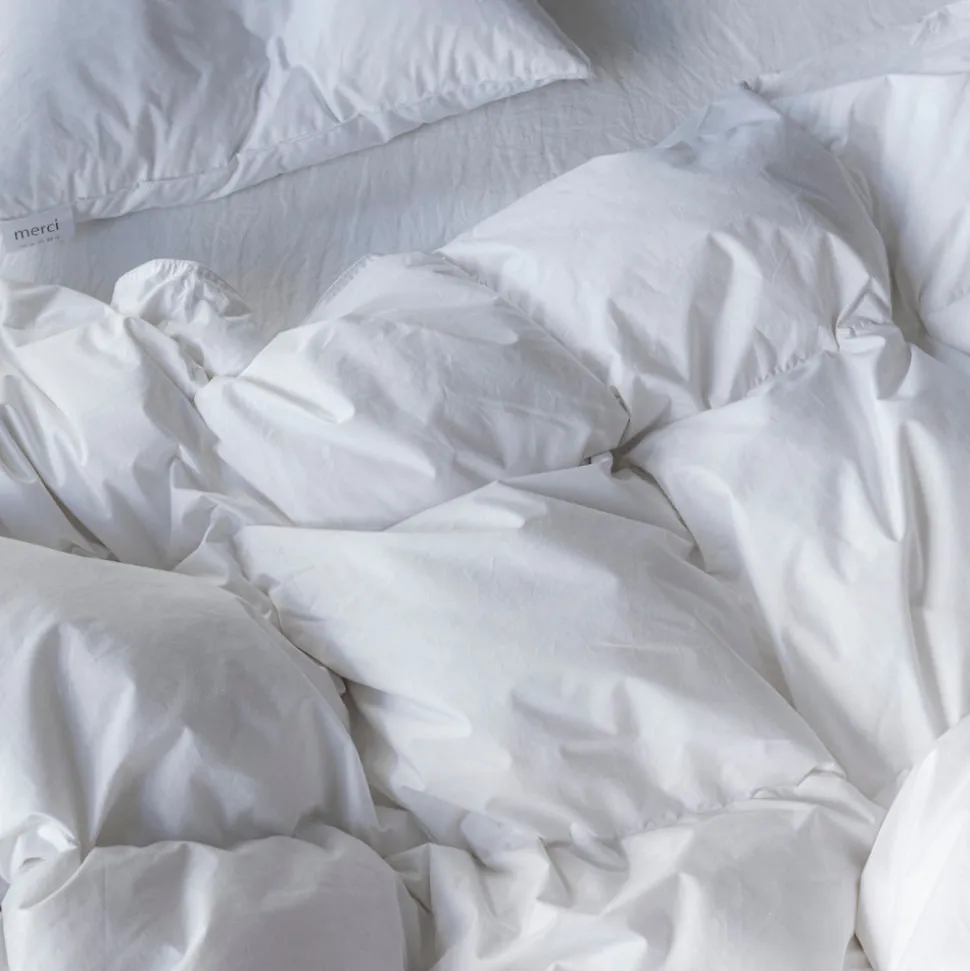 Couette en duvet naturel et plumettes - Blanc