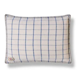 Coussin Merci - Carreaux Bleu Shibori