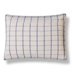 Coussin Merci - Carreaux Bleu Shibori