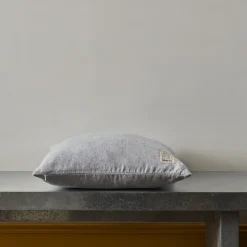 Coussin épais en lin - Chambray Bleu