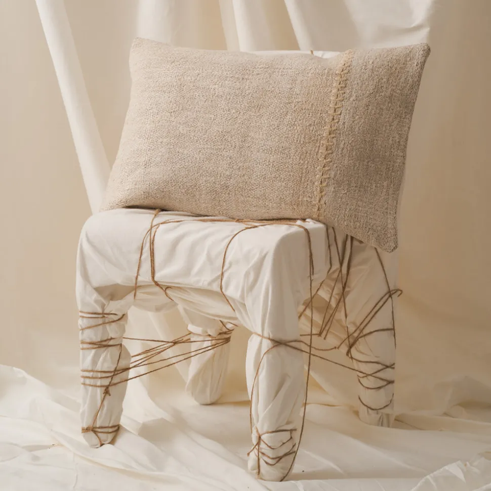 Coussin Patch Chanvre - Vintage