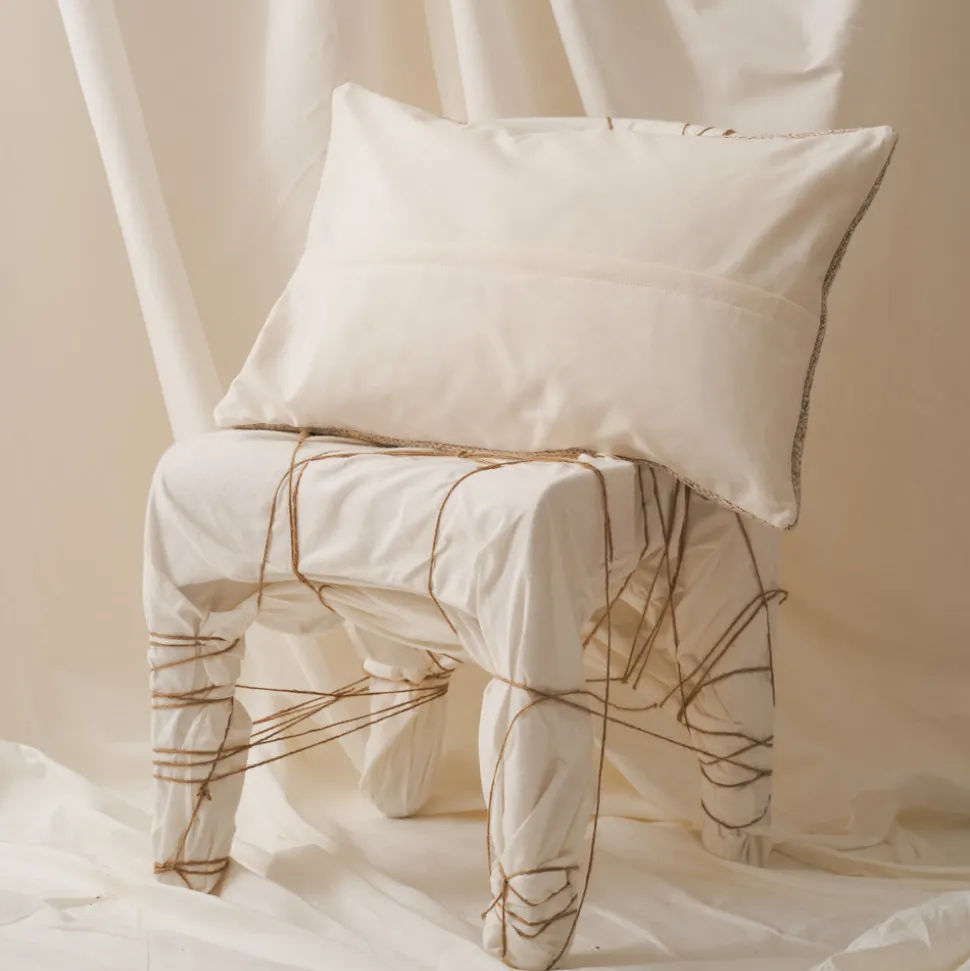 Coussin Patch Chanvre - Vintage