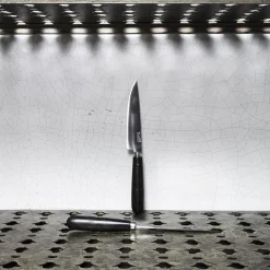 Couteau avec manche en buis - Noir