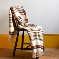 Couverture Cleo - Rayures Beige