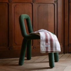 Couverture en coton - Naturel Rouge