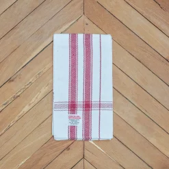 Couverture en coton - Naturel Rouge