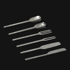 Cuillère en métal martelé - Anthracite - La Nouvelle Table