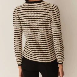 Dôen - Cardigan Therese - Beige rayé