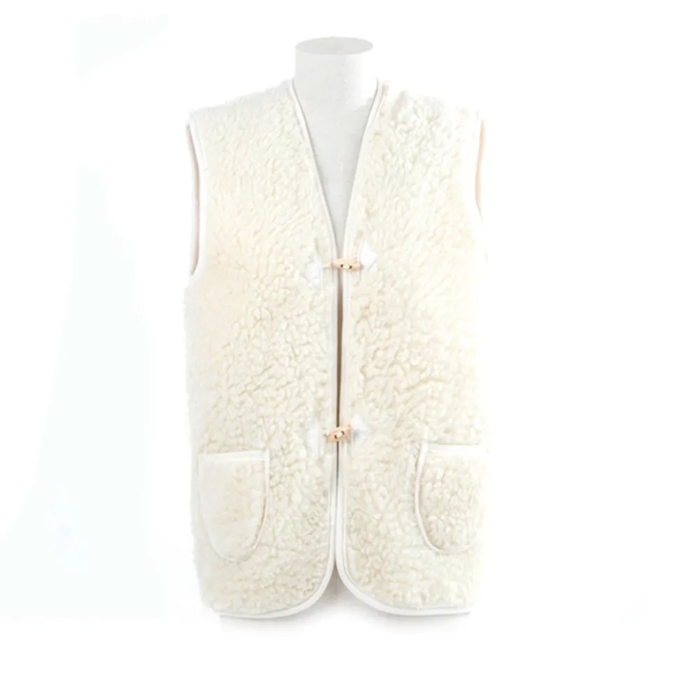 Direct Tannerie - Gilet Laine - Blanc