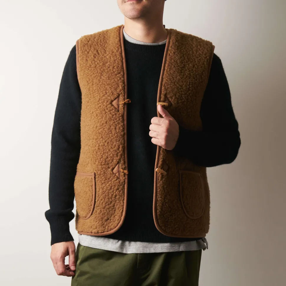 Direct Tannerie - Gilet Laine - Marron