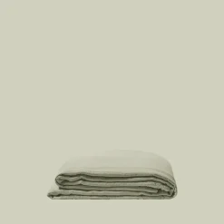 Drap plat en gaze de coton - Vert 77 Rue de Varenne