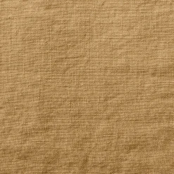 Drap plat en lin lavé - Jaune Asahi