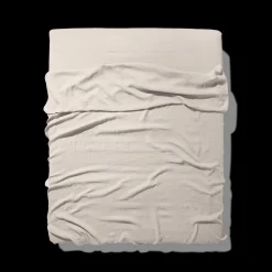 Drap plat en lin lavé - Pierre