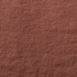 Drap plat en lin lavé - Rouge Urushi
