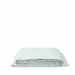 Drap plat en percale de coton - Bleu d'Eau