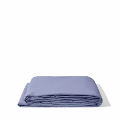 Drap plat en percale de coton - Mauve Lavantin