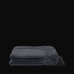 Drap-housse en gaze de coton - Gris Fusain