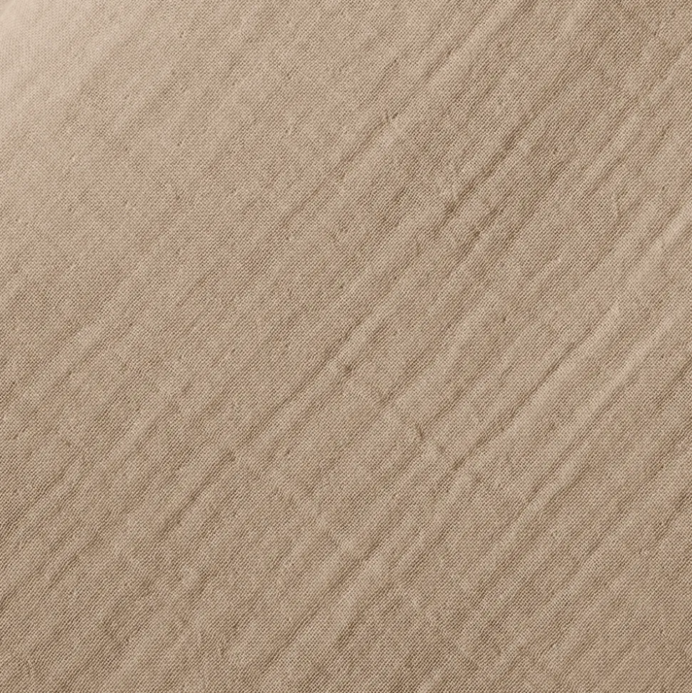 Drap-housse en gaze de coton - Beige Quai de Seine