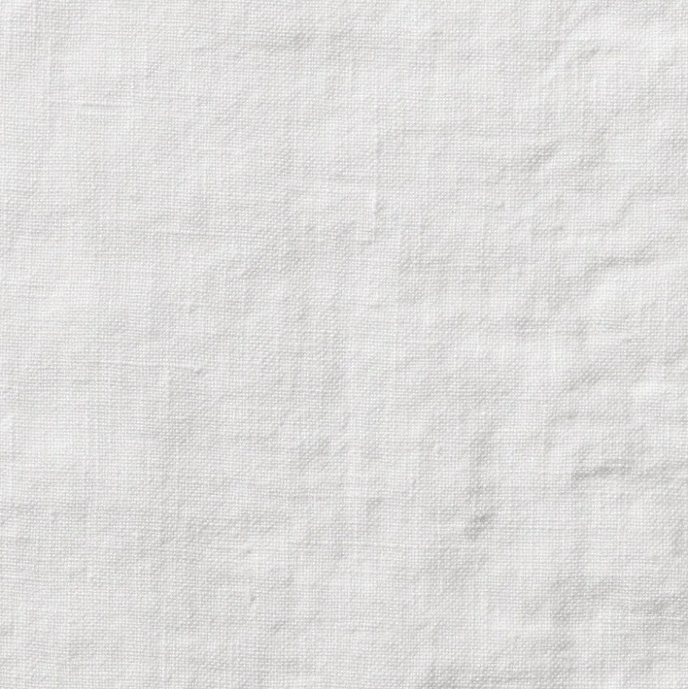 Drap-housse en lin lavé - Blanc Optique