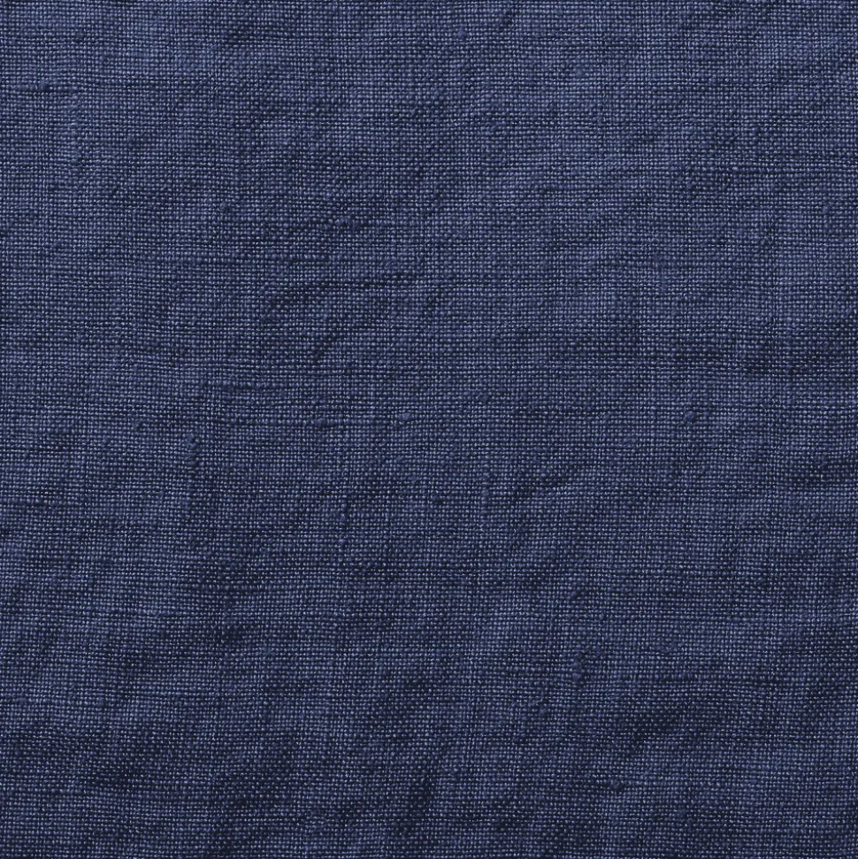 Drap-housse en lin lavé - Bleu Shibori