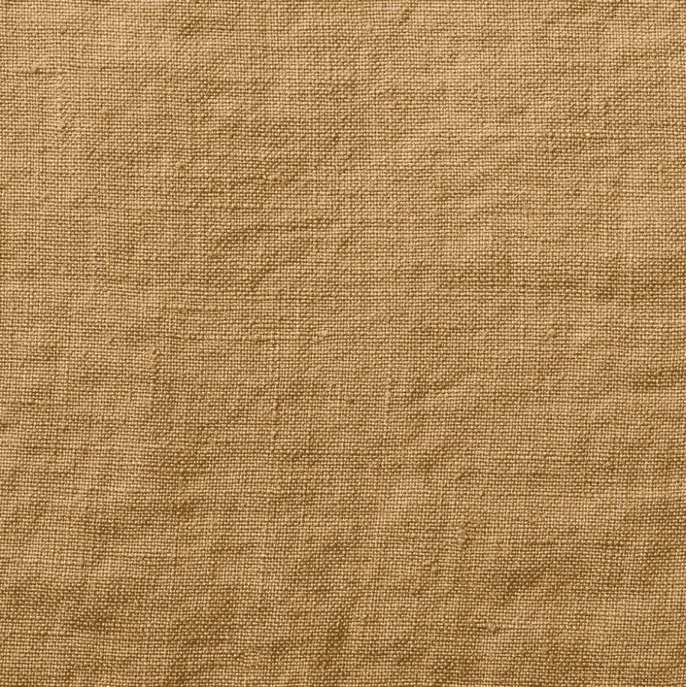 Drap-housse en lin lavé - Jaune Asahi