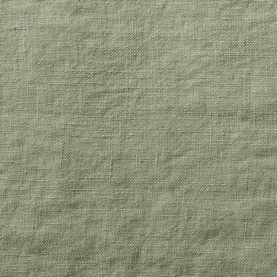 Drap-housse en lin lavé - Vert Komorebi