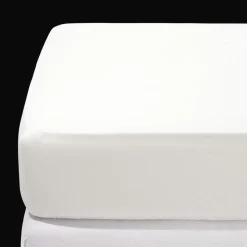 Drap-housse en percale de coton - Blanc Craie