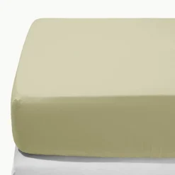 Drap-housse en percale de coton - Vert Sauge