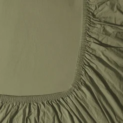 Drap-housse en percale de coton - Vert Camouflage