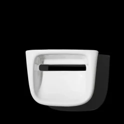 Dérouleur de papier toilette en céramique - Blanc