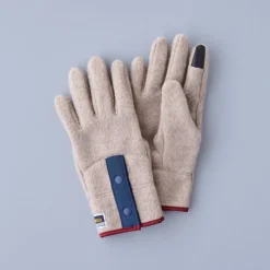 ELMER - Gants en laine recyclée - Beige