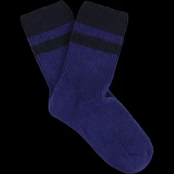 Escuyer - Chaussettes Stripes - Bleu