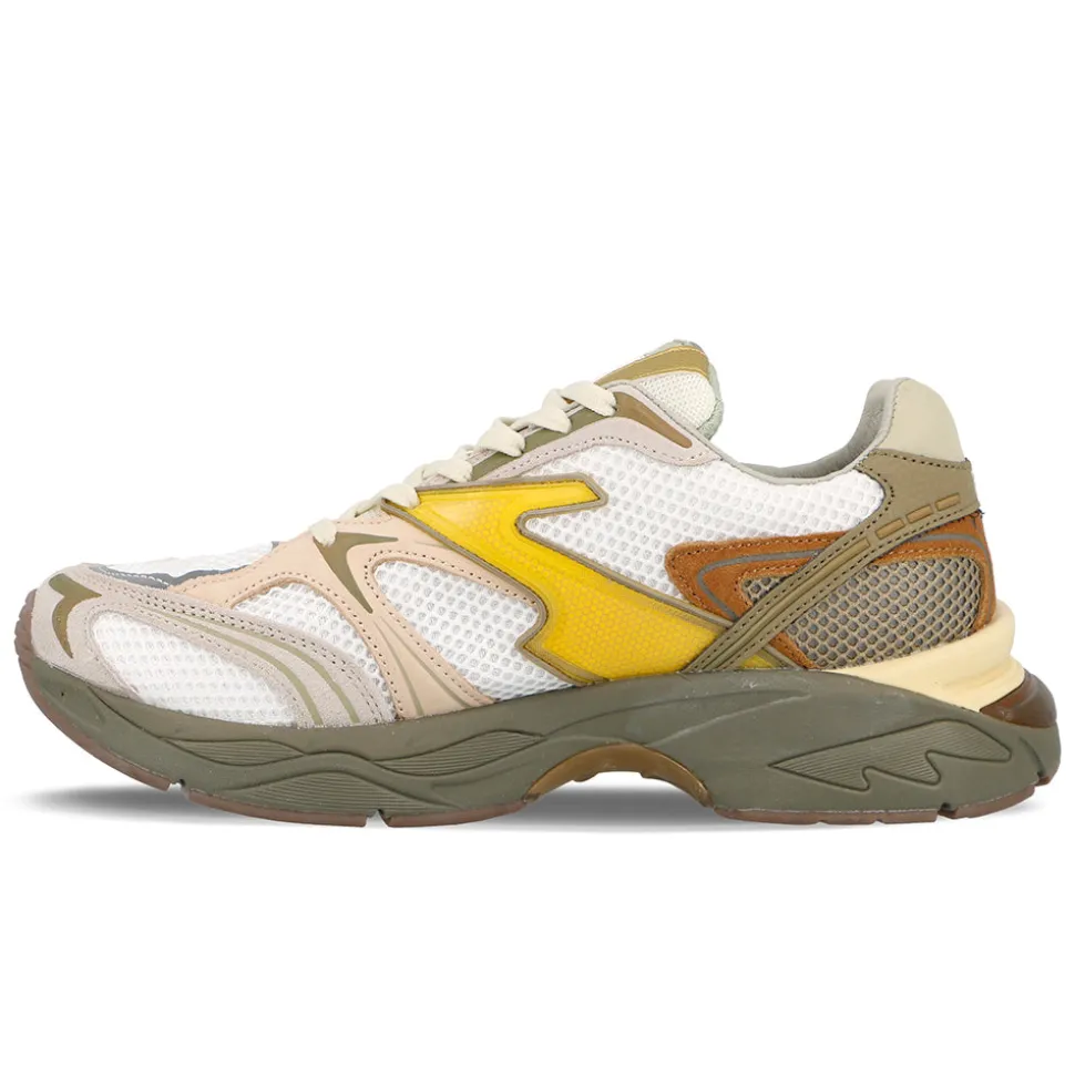 Etonic - Baskets Kendari Leaf - Blanc & Moutarde