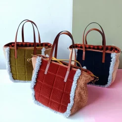 Exquisite J - Sac Velvet - Bleu