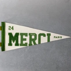 Fanion Merci - Ecru