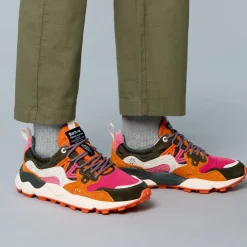 Flower Mountain - Baskets Yamano 3 Uni - Kaki/ Fushia