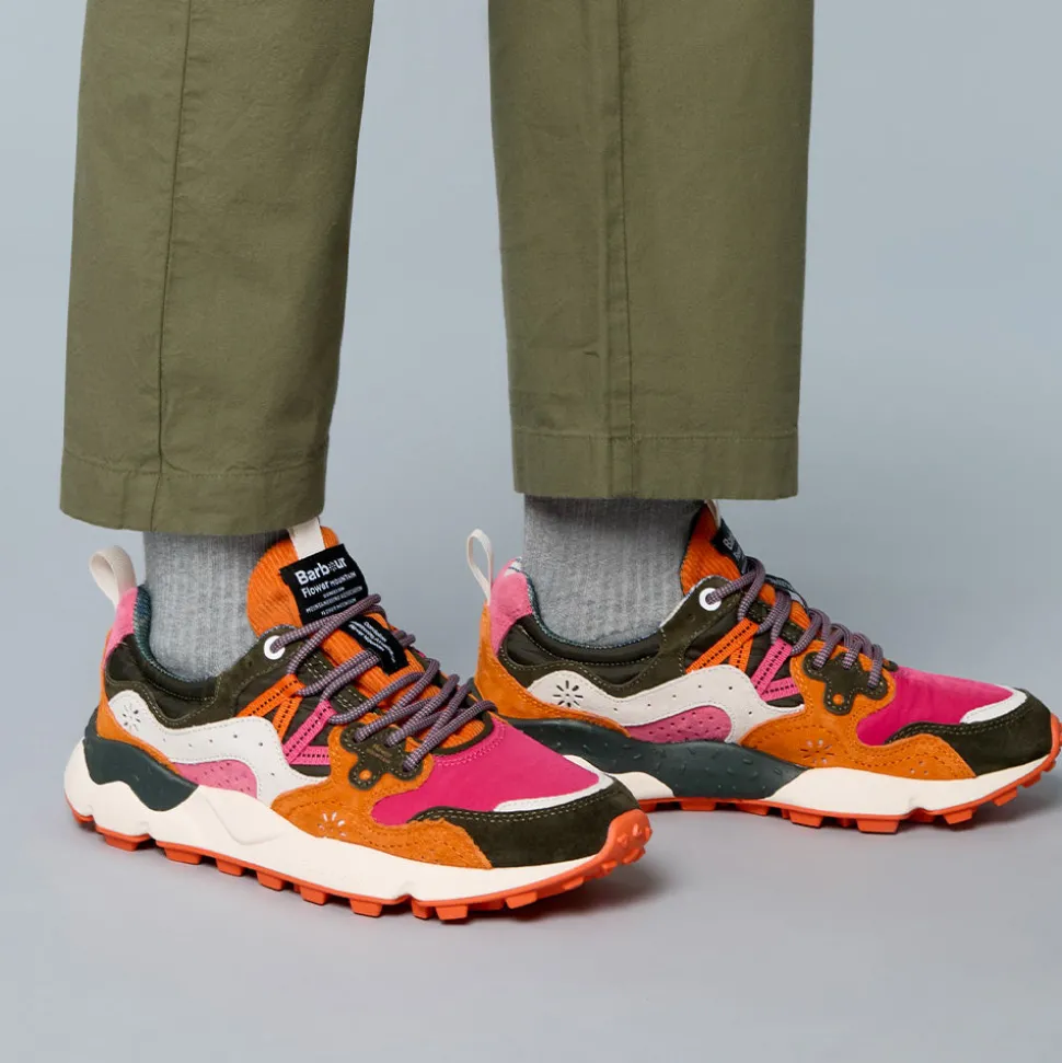 Flower Mountain - Baskets Yamano 3 Uni - Kaki/ Fushia